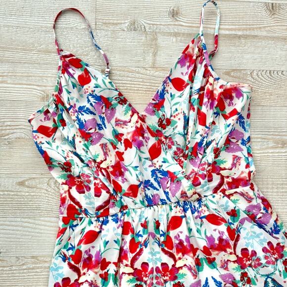 Yumi Kim Cleo Floral V-Neck Maxi‎ Dress | White/Multi Size XS - Picture 2 of 11